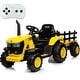 preview thumbnail 15 of 33, Kids Ride on Tractor with Remote Control, 12V Battery Powered Electric Tractor Yellow