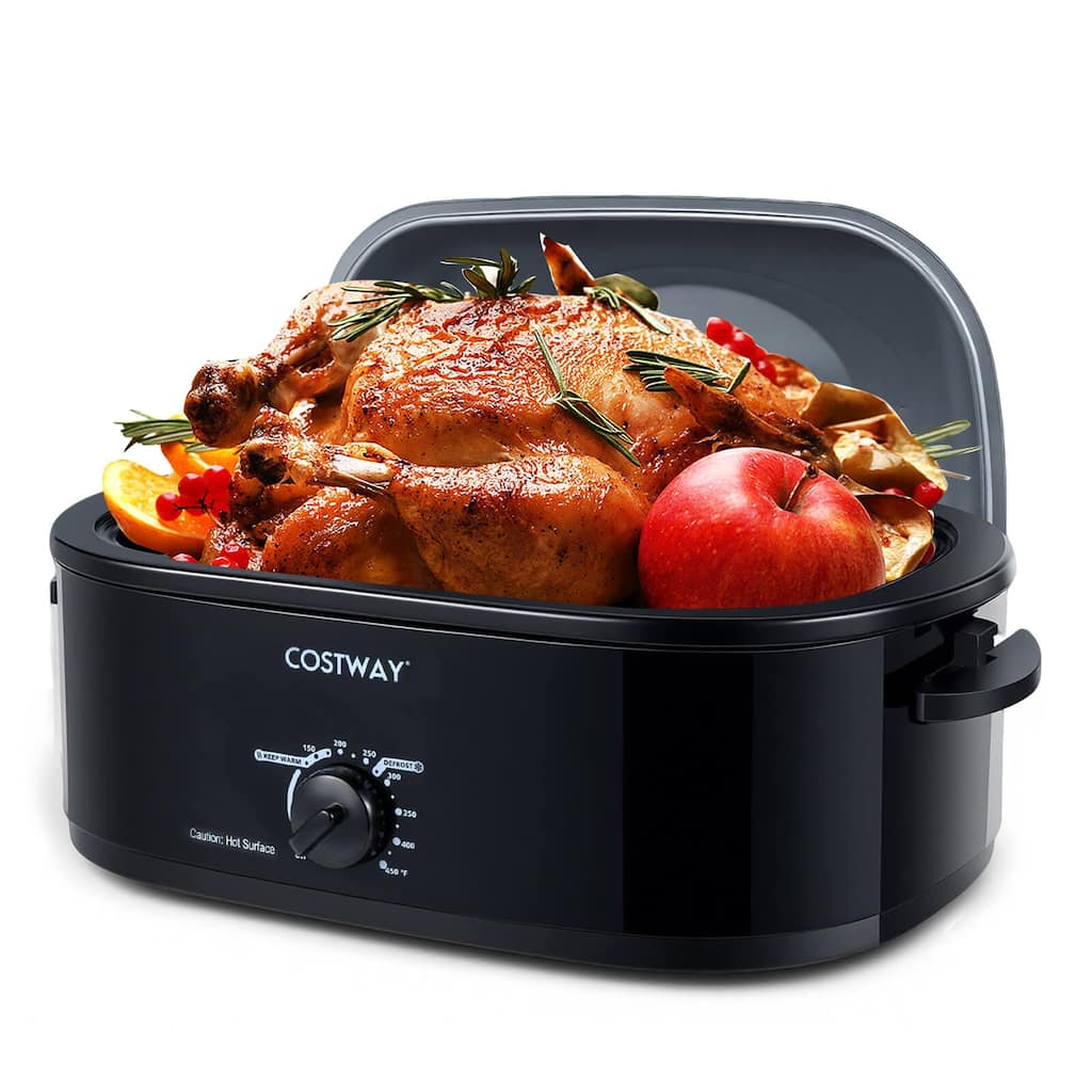 Costway 18 QT Electric Roaster Oven with Self-Basting Lid, Removable - See Details