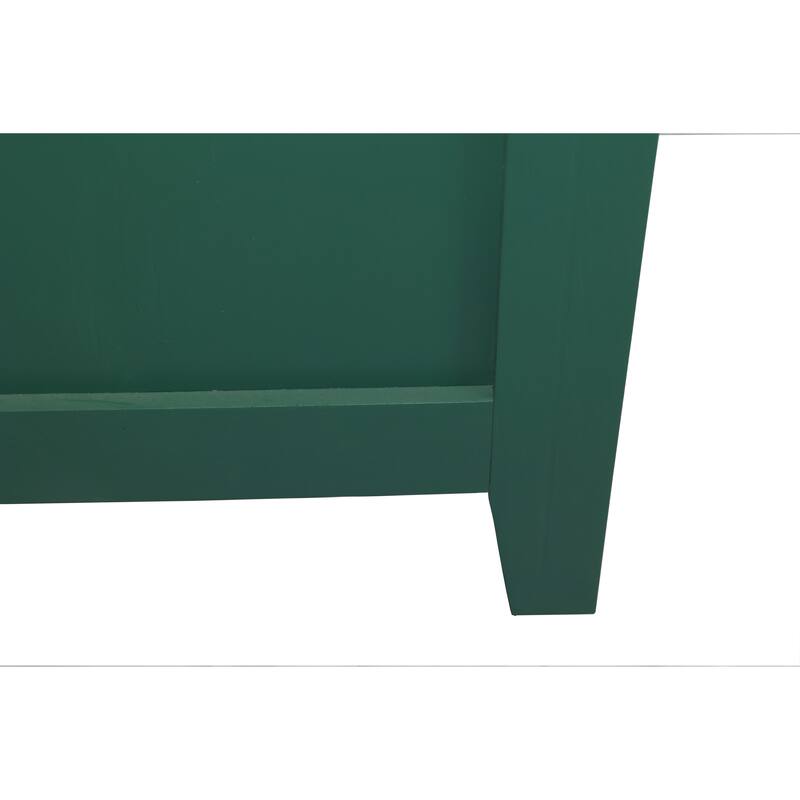 Sideboard Cabinet with 4 Doors & Metal Handles, Wooden Kitchen Pantry Cabinet, Entryway Table with 2 Storage Shelves