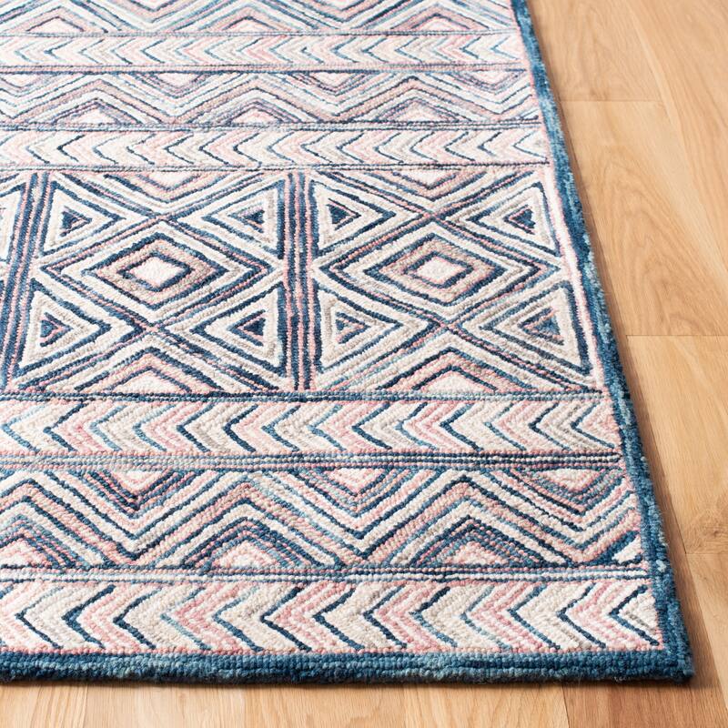 SAFAVIEH Handmade Micro-Loop Maider Transitional Wool Rug