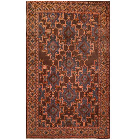 Handmade One-of-a-Kind Balouchi Wool Rug (Afghanistan) - 6'1 x 10'