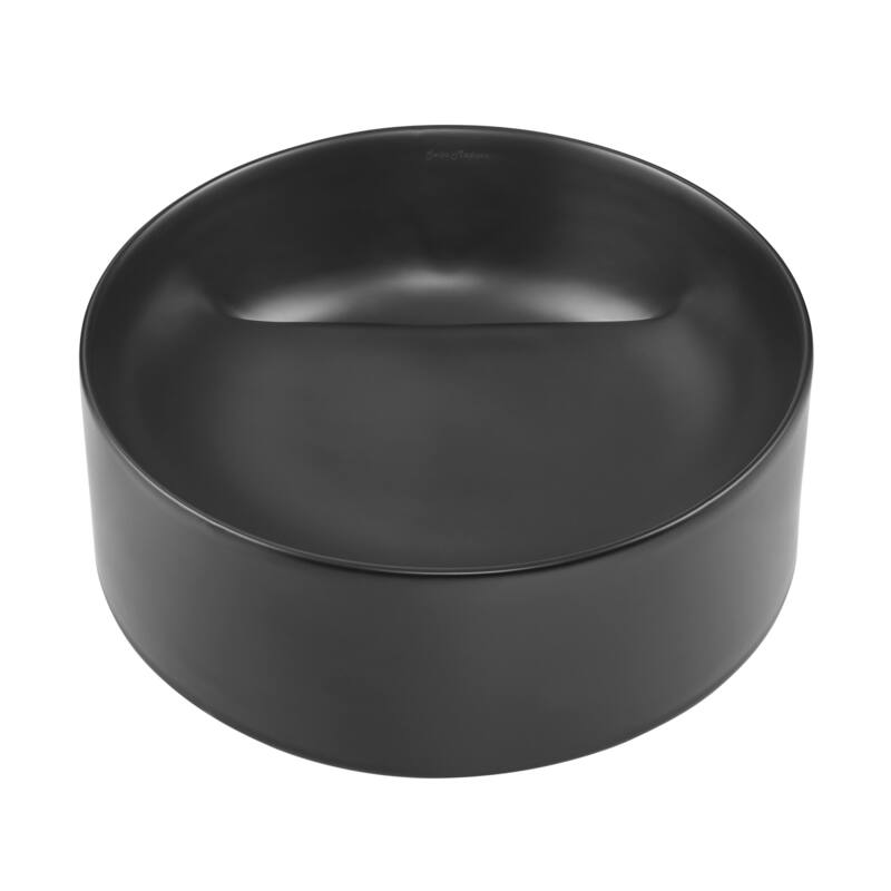 Swiss Madison SM-VS301 Beau 16-9/16" Rectangular Ceramic Vessel - Matte Black