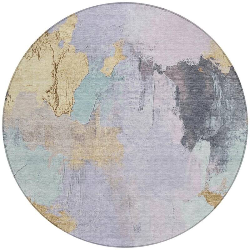 HomeRoots Abstract Transitional Rectangle Outdoor Rug