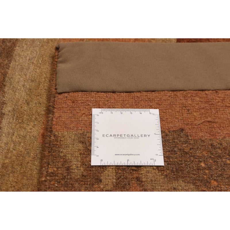 ECARPETGALLERY Hand-knotted Opulence Brown Silk, Wool Rug - 6'5 x 5'1