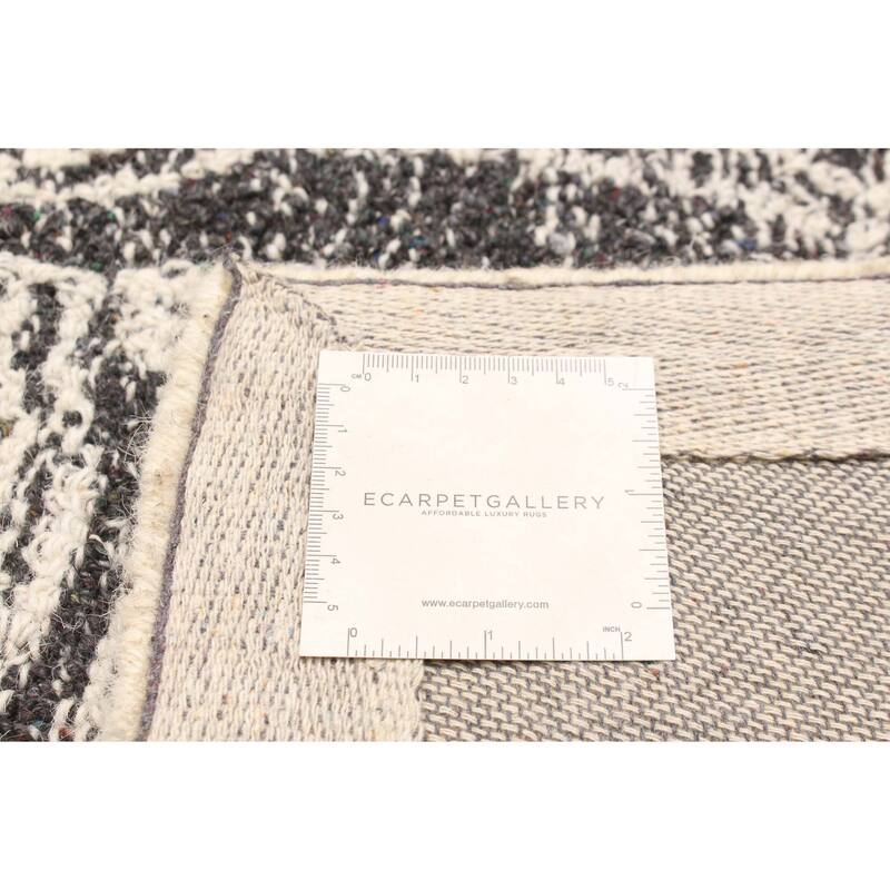 ECARPETGALLERY Hand Tufted Timeless Cream Wool Rug - 5'3 x 7'7