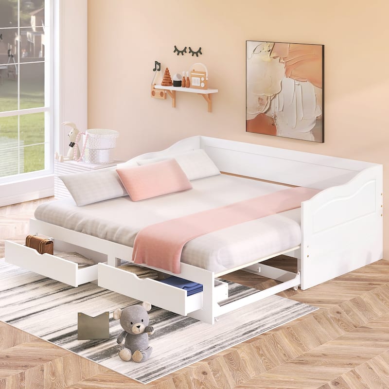 Twin Daybed with Trundle & Storage Drawers Bed Bath & Beyond 38245593