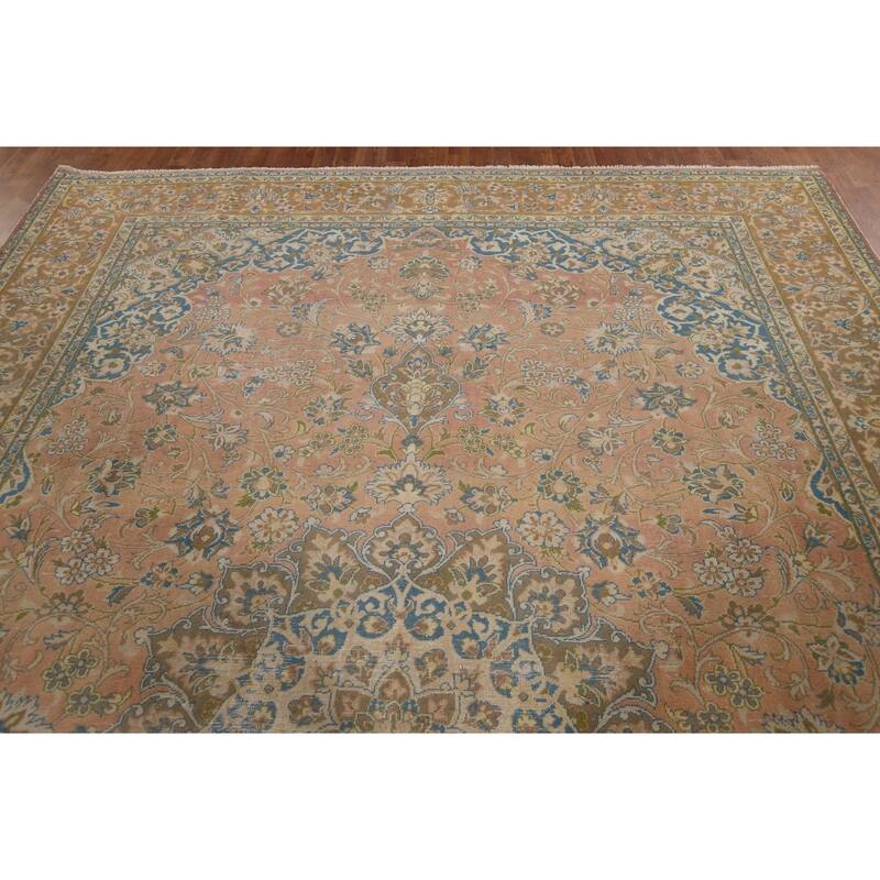 Najafabad Vintage Persian Area Rug Handmade Wool Carpet - 9'6" x 12'11"