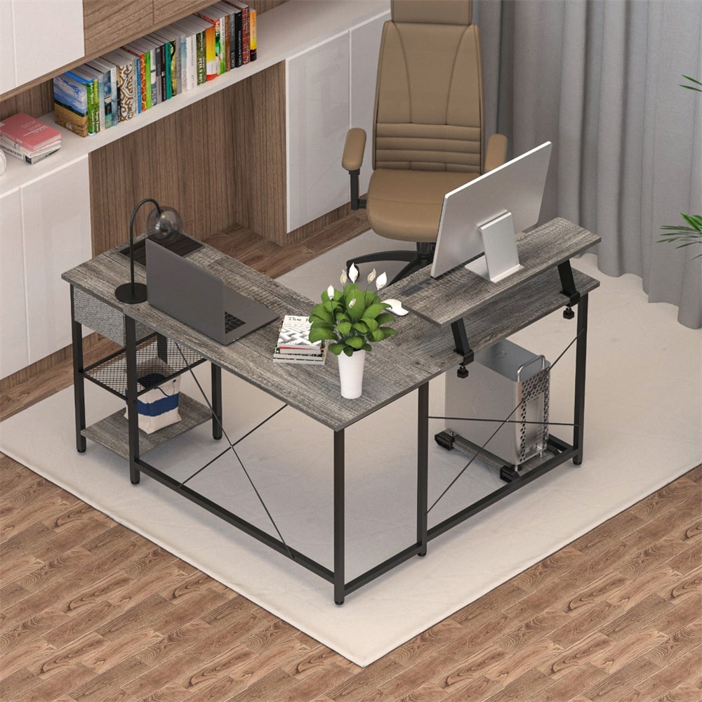 L-Shaped Multifunctional Desk