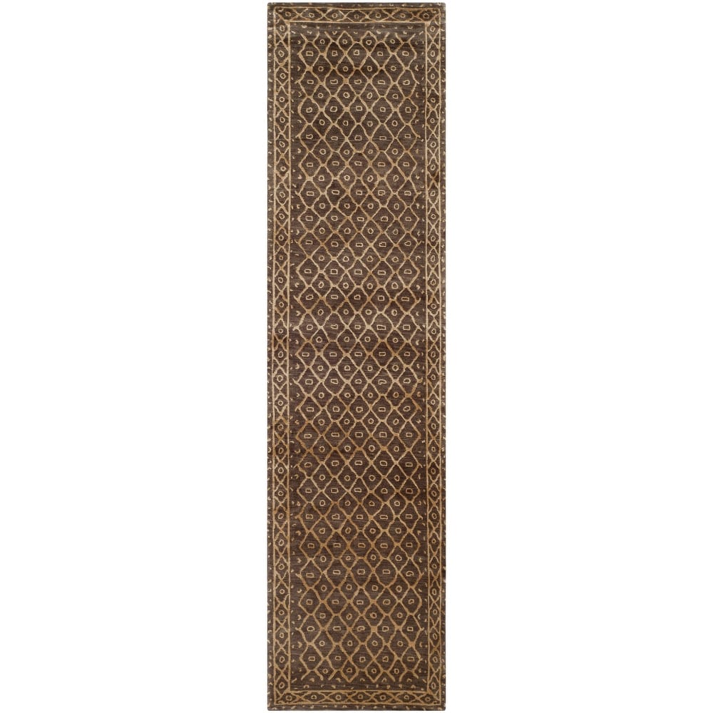 SAFAVIEH Couture Hand-knotted Tibetan Solbjort Modern Wool Rug