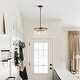 preview thumbnail 4 of 6, Black 4-Light Modern Stunning Crystal Pendant Lighting Fixture