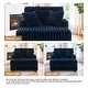 preview thumbnail 54 of 53, 41.7" W Upholstered Plush Corduroy Chaise Lounge with Pillows