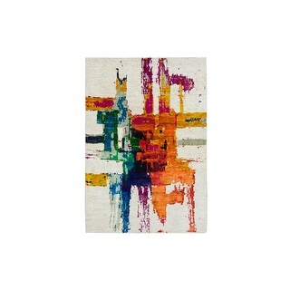 Shahbanu Rugs Colorful Modern Design Abstract Motifs Painter's Brush ...
