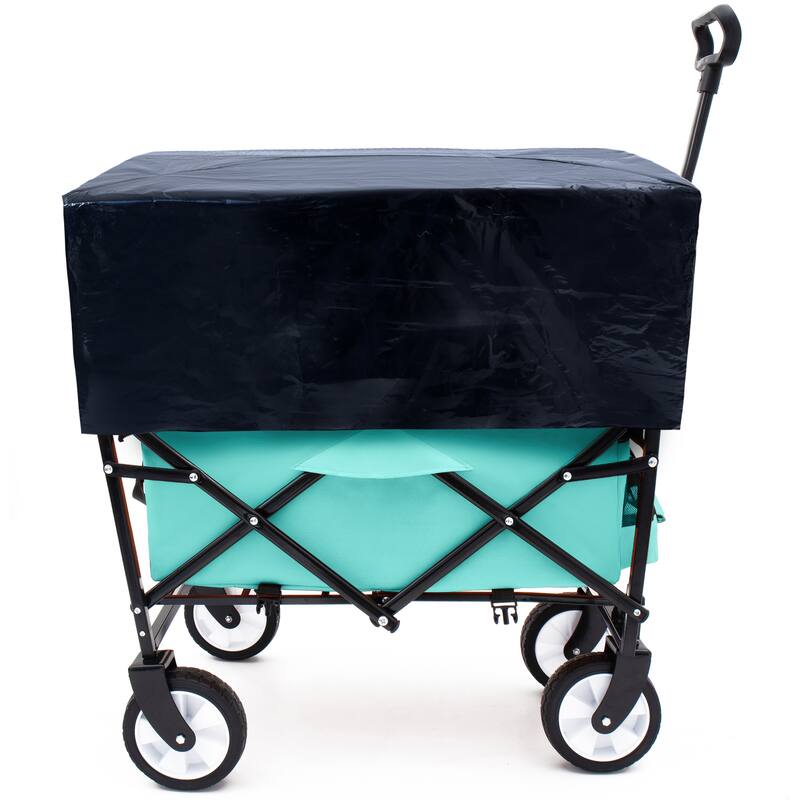 Heavy-Duty Collapsible Wagon with 3-Piece Multi-Use Bag Set - Utility Cart with Liner Covers