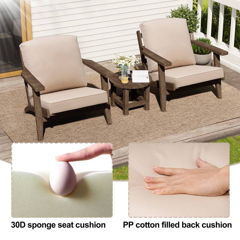 21" W x 22" D Outdoor Deep Seat Cushion Set by Crestlive Products