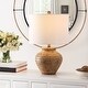 preview thumbnail 1 of 3, SAFAVIEH Lighting 23-inch Kamryn Resin Table Lamp - 14" x 14" x 23"