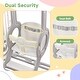 preview thumbnail 18 of 25, 5 in 1 Toddler Slide and Swing Set, Indoor Outdoor Playground Set Toddler Climber Slide Playset with Basketball Hoop for Babies