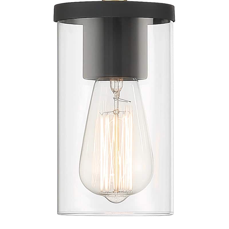 Decatur Modern Farmhouse Black/ Gold Bathroom Vanity Light with UL Certified