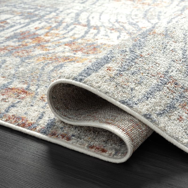Abani Milas MIL180A Vintage Beige Swirl Area Rug