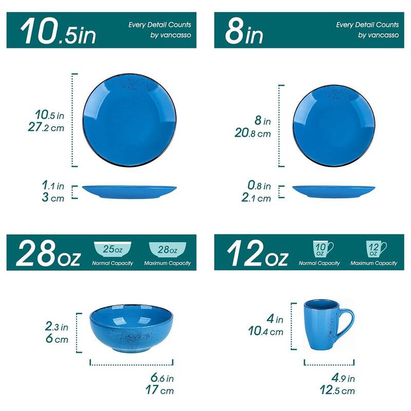 vancasso Navia 16-piece Stoneware Dinnerware Set (Service for 4)