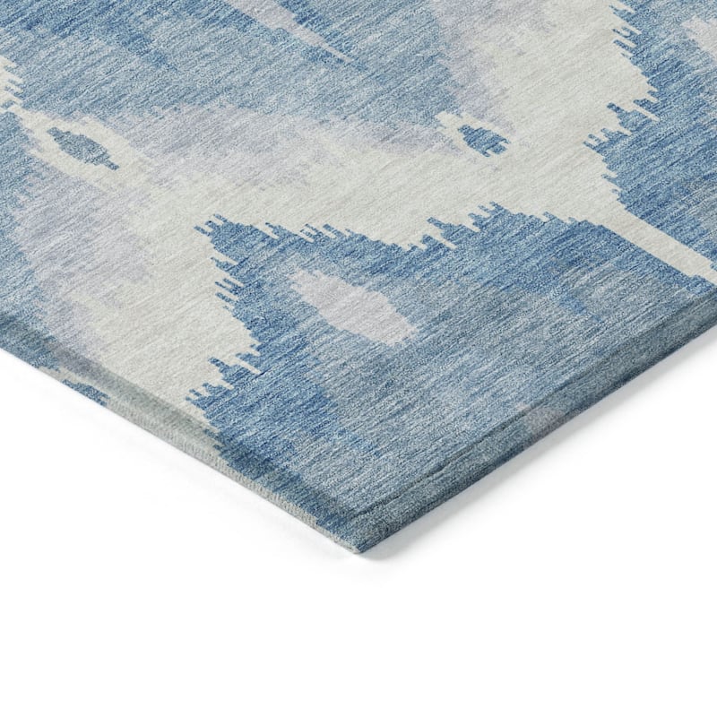 HomeRoots Ikat Transitional Rectangle Outdoor Rug