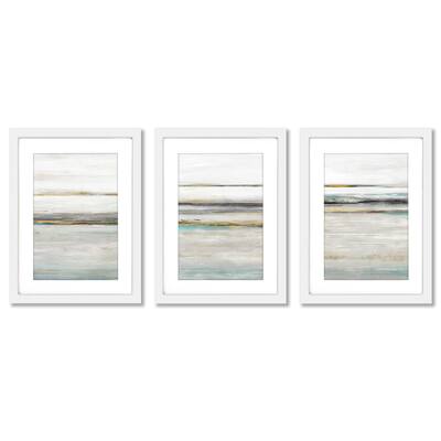 Quiet Evening PI Creative Art Abstract 4 - 3 Piece Framed Gallery Art Set