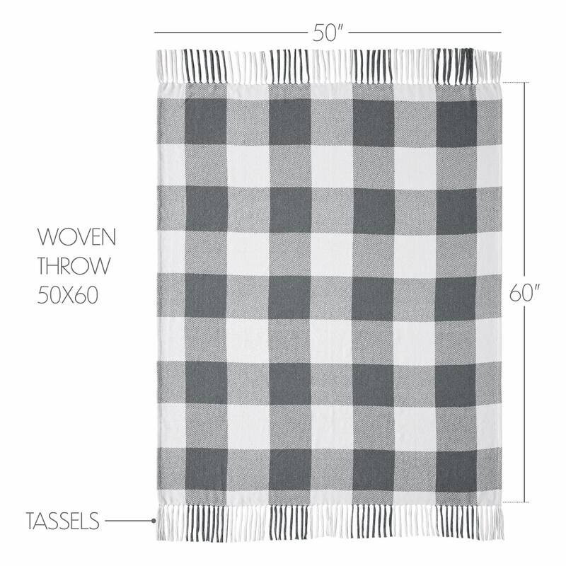 Annie Buffalo Check Woven Throw 50x60