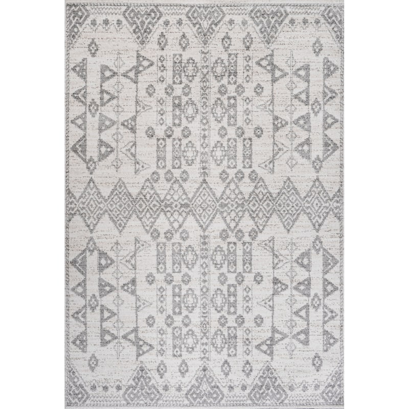 JONATHAN Y Skoura Tribal Diamond Geometric Area Rug - 8 X 10