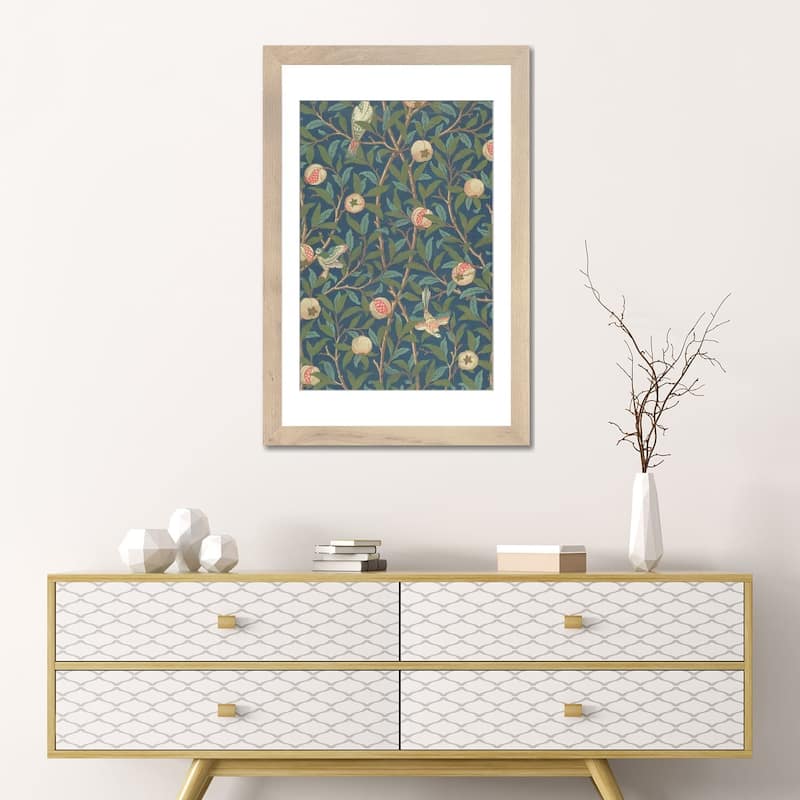 iCanvas "'Bird and Pomegranate' Wallpaper Design, printed by John Henry Dearle " by William Morris