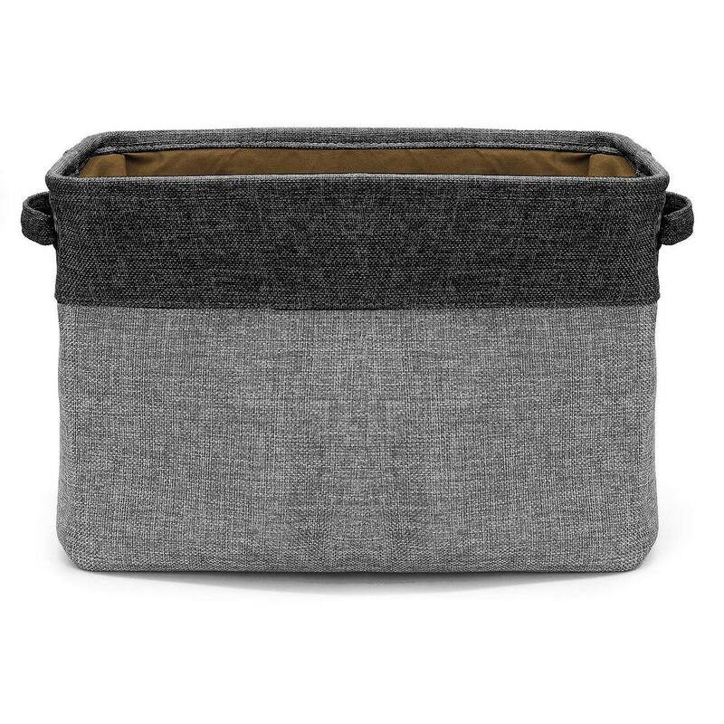 Sorbus Collapsible Basket With Handles For Towels & Clothes (Single) - 15" L x 10.75" W x 9.50" H