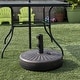 preview thumbnail 6 of 26, 9' Solar Lighted Patio Umbrella with Bronze Base