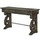 preview thumbnail 2 of 1, Bellamy Traditional Weathered Peppercorn Storage Console Table