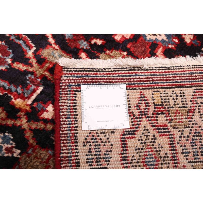 ECARPETGALLERY Hand-knotted Andelz Dark Navy Wool Rug - 3'4 x 10'1