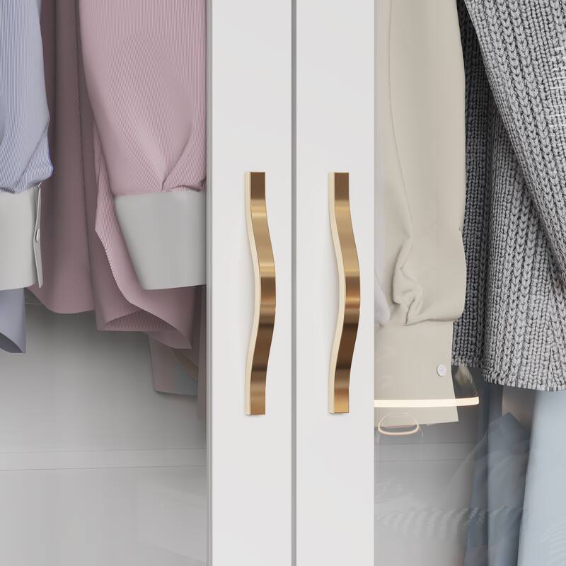 Multi-Piece Wardrobe Set Adaptable Closet Modules Combo Armoires