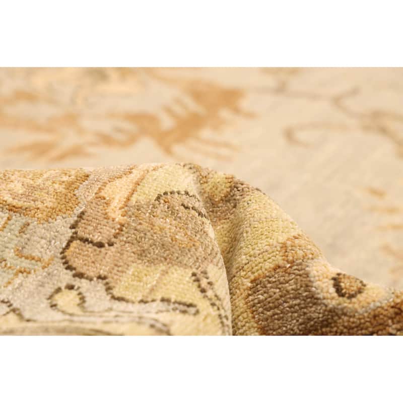 ECARPETGALLERY Hand-knotted Peshawar Oushak Grey Wool Rug - 8'0 x 10'9