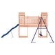 preview thumbnail 5 of 20, vidaXL Swing Set Outdoor Backyard Wooden Playground Equipment for Kids Age 3-8