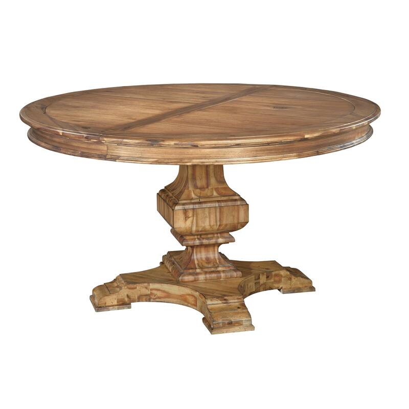 Hekman Furniture Wellington Hall Natural Woodgrain Wood Round Kitchen Dining Table