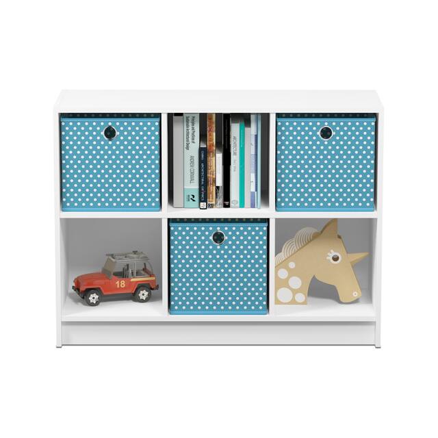 Porch & Den Szold Basic Storage Bookcase with Bins