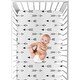 preview thumbnail 4 of 4, Sweet Jojo Designs Arrow Print Fitted Crib Sheet for the Black and White Fox Collection