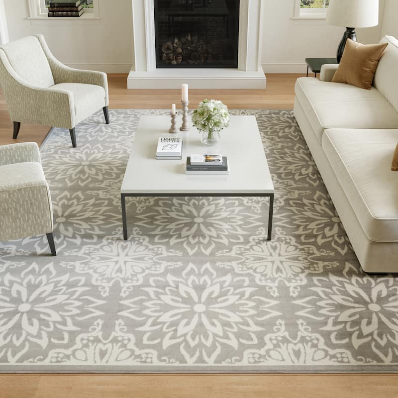 Nourison Jubilant Floral Medallion Area Rug