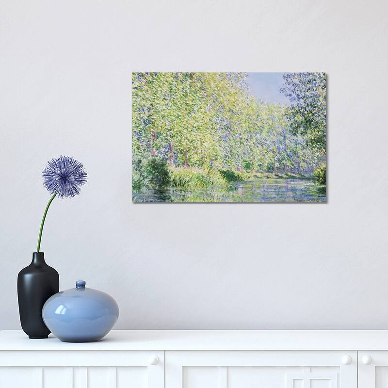 iCanvas "The Epte River Near Giverny" by Claude Monet Canvas Print - 12x18x1.5