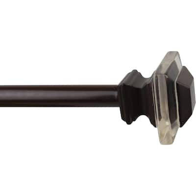 1-inch Diameter Cassini Adjustable Single Drapery Curtain Rod