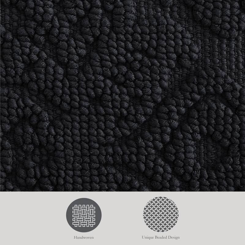 Jean Pierre Ricardo Cotton Fringe Bath Rug