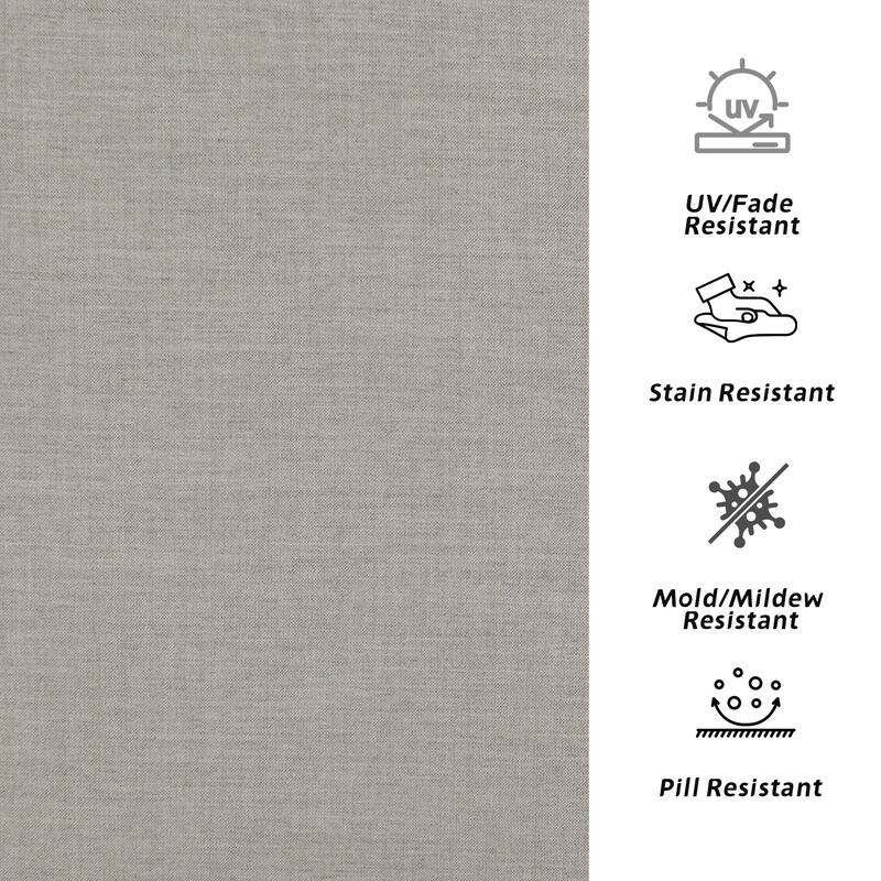 4.7" Thick Sunbrella Outdoor Cushion Set with Back and Seat Cushion