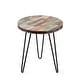 preview thumbnail 23 of 80, Greenage Reclaimed Wood End Table Living Room Night Stand Use
