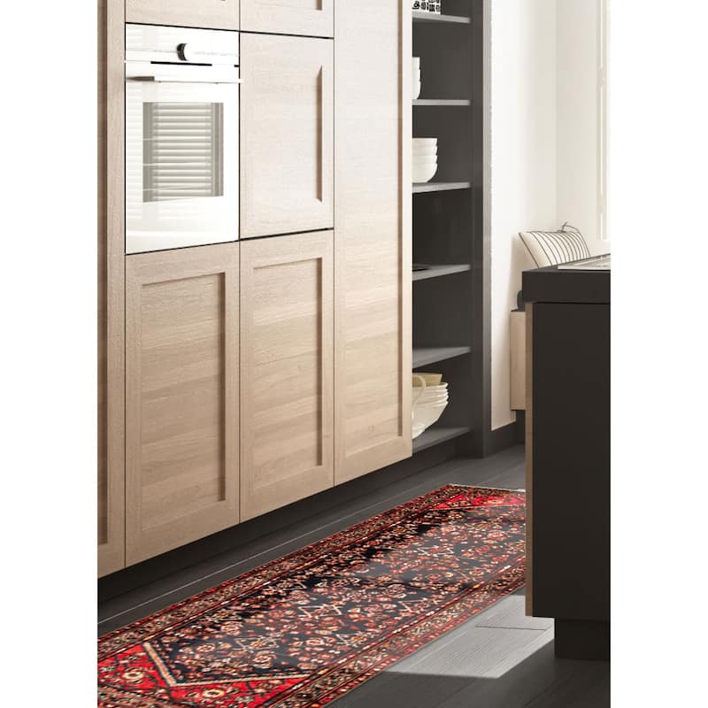 ECARPETGALLERY Hand-knotted Andelz Black Wool Rug - 3'1 x 9'5