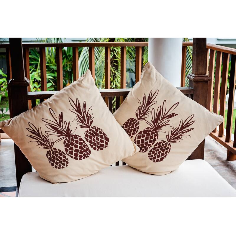 Pineapples Indoor/Outdoor Throw Pillow