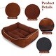 preview thumbnail 13 of 21, Orthopedic Dog Bed Pet Beds Rectangle Washable Double-Sided Cushion