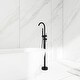 preview thumbnail 1 of 54, Freestanding Double Handle Clawfoot Tub Faucet - 8" x 47" Matte Black