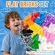 preview thumbnail 2 of 4, Strictly Briks Classic Flat Bricks Kit, 12 Colors, 144 Pieces, Compatible with Major Brick Brands