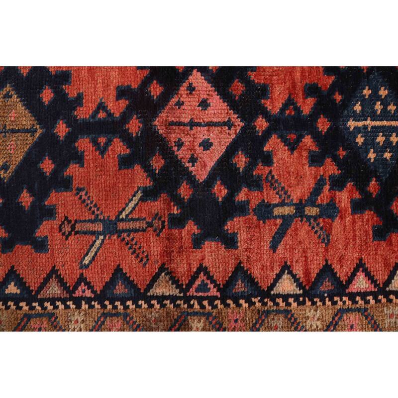 ECARPETGALLERY Hand-knotted Melis Vintage Red Wool Rug - 4'2 x 7'10